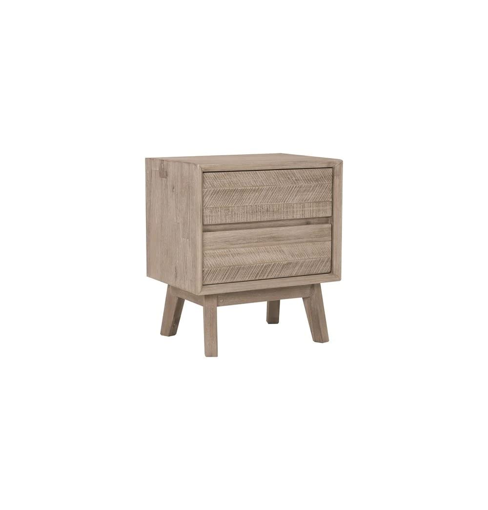 GFURN Madrid 2-Drawer Bedside Table/Nightstand